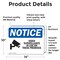 Signmission Video Surveillance In Use On These Premises OSHA Notice Sign, Vinyl Decal, 14in W x 10in L, 2PK OS-2PACK-NS-D-1014-L-16813 - alternate 5